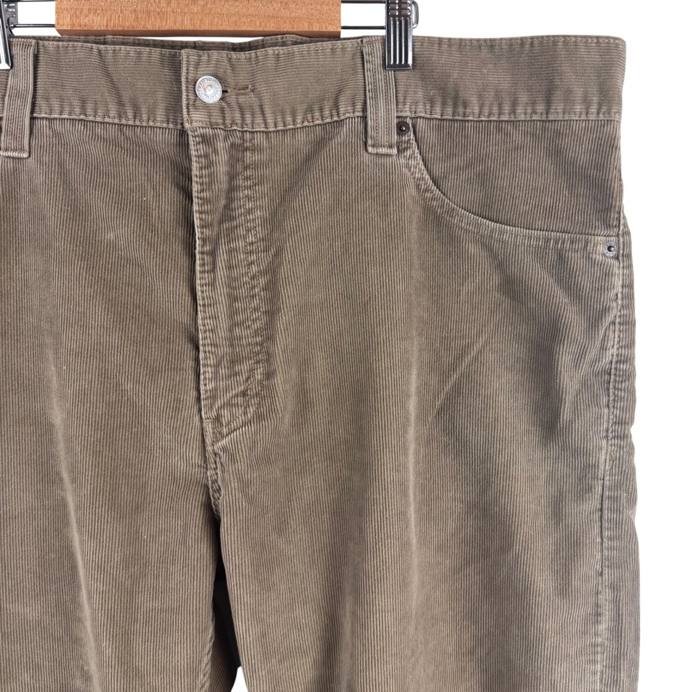 Levis 549 Low Loose Corduroy Pants Mens 42x27 Tan Khaki Baggy Vintage 20549-0003